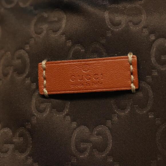 GUCCI GG Canvas Tote Bag Brown Gold - Picture 15 of 16
